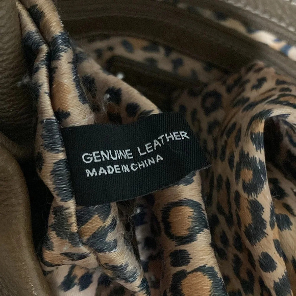 Mila Paoli Brown Leather Handbag Silver Hardware - Picture 9 of 15